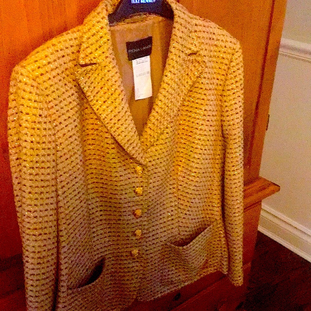 Vintage Limited Edition RENA LANGE: Timeless gold and tweed jacket